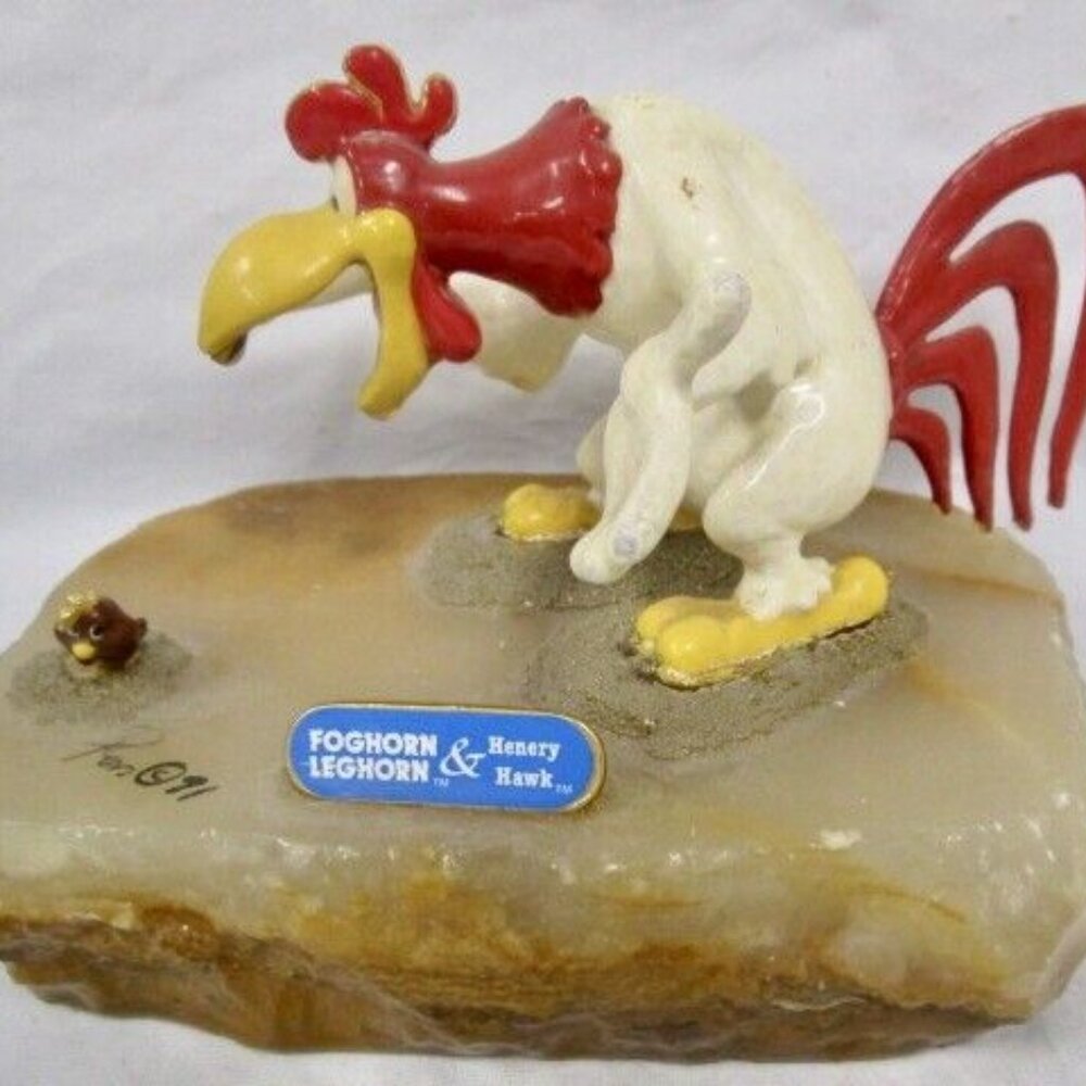 Ron Lee Looney Tunes " Foghorn Leghorn & Henery Hawk " Figurine